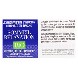 Dayang Infusion Bio Sommeil Relaxation 20 sachets