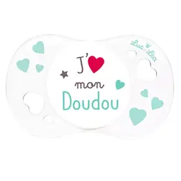 Luc et Léa Sucette Silicone 0-6m J'aime Mon Doudou