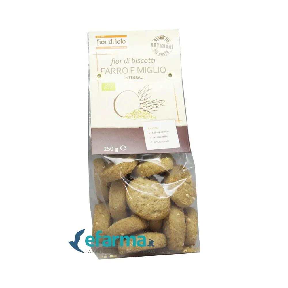 Fior Di Loto Fior Di Biscotti Farro e Miglio Biologici Integrali 250 g