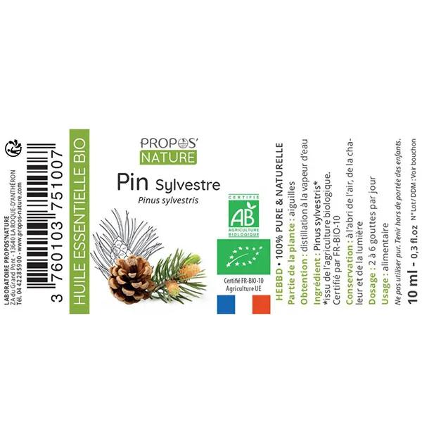 Propos'Nature Aceite Esencial Bio Pino Silvestre 10ml 