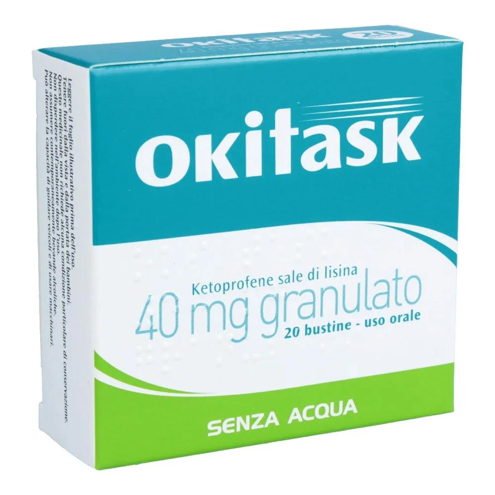 Okitask 40 mg Ketoprofene Sale di Lisina 20 Bustine