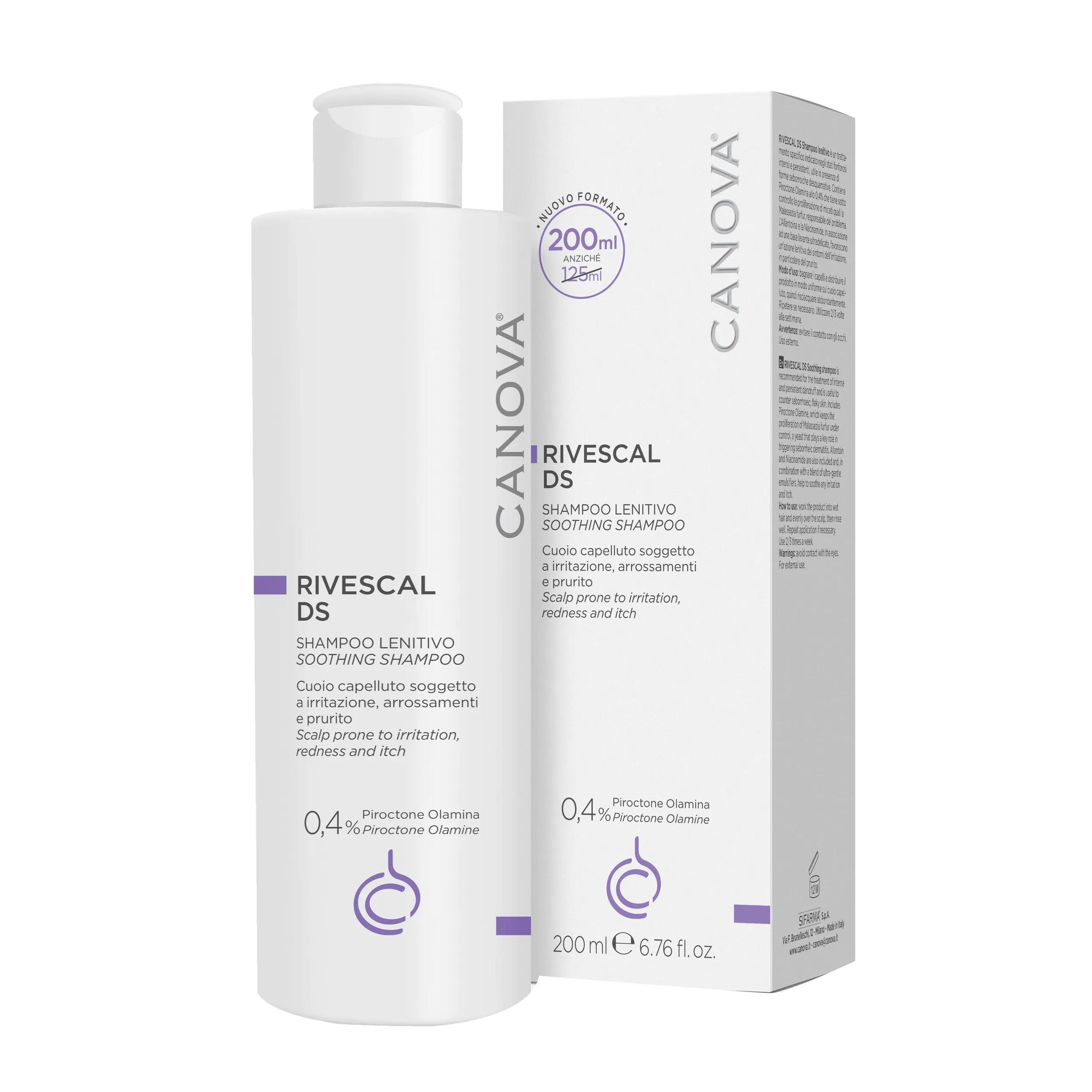 Canova Rivescal DS Shampoo Lenitivo Dermatite Seborroica 200 ml