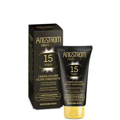 Angstrom Crema Solare Ultra Idratante SPF 15 Protezione Viso 50 ml