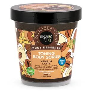Organic Shop Vanilla Latte Toning Body Scrub 450 ml