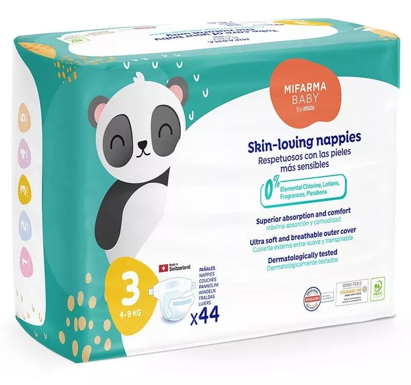 Mifarma Baby Pañales T3 (4-9 kg) 44 uds