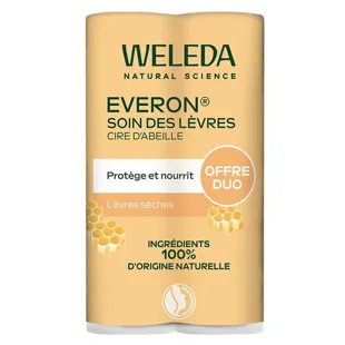 Weleda Stick Labiale Everon Confezione da 2x4.8 g