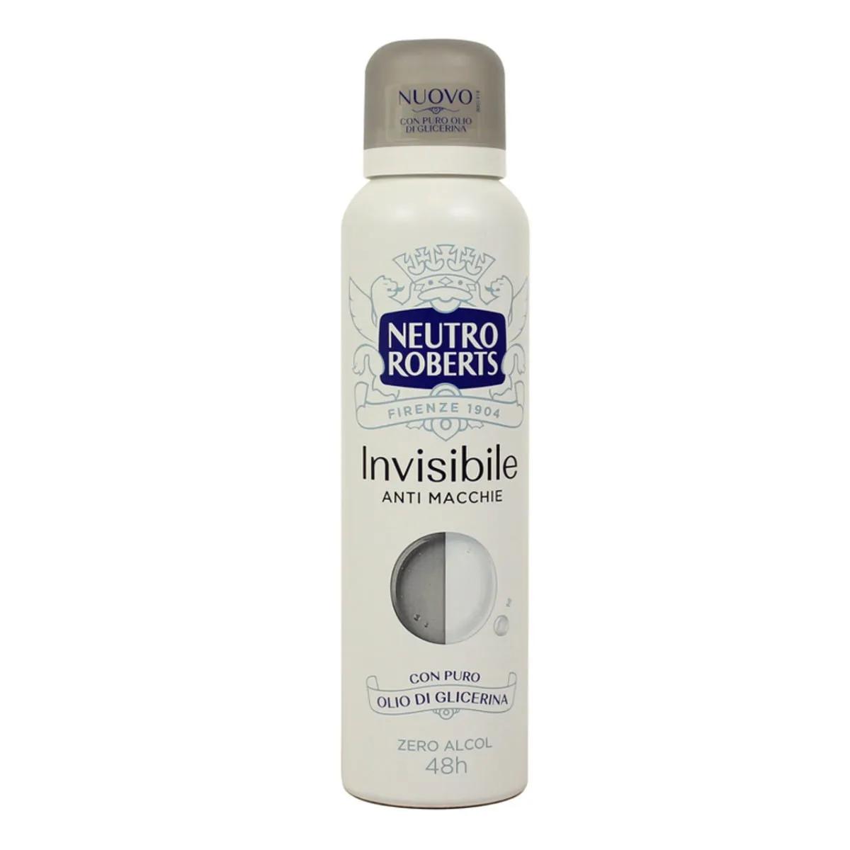 Neutro Roberts Deodorante Spray Invisibile Anti-Macchie 150 ml