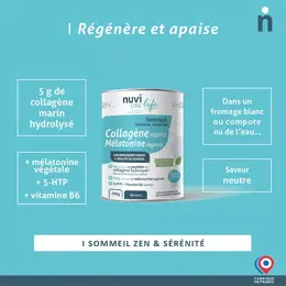 Nuviline Collagène Marin Sommeil & Sérénité Mélatonine Neutre 280g