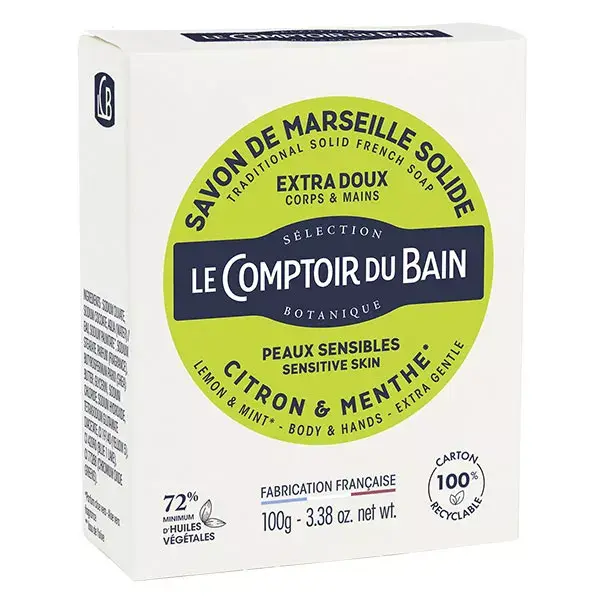 Le Comptoir du Bain Lemon & Mint Solid Soap 100g