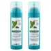 Klorane Menthe Aquatique Shampoing Sec Détox Anti-Pollution Lot de 2 x 150ml