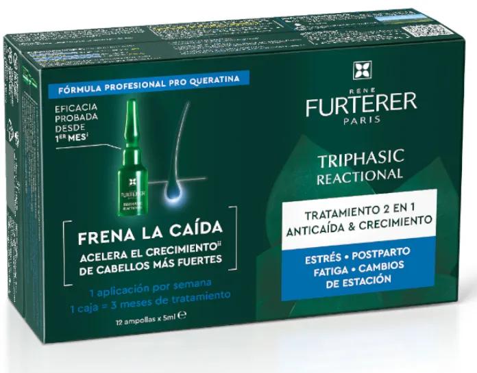 Rene Furterer Teiphasic hair loss treatment 12 ampoules