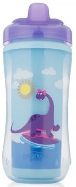 Dr. Brown&#39;s Thermal Cup with Hard Spout +12m Purple 300 ml