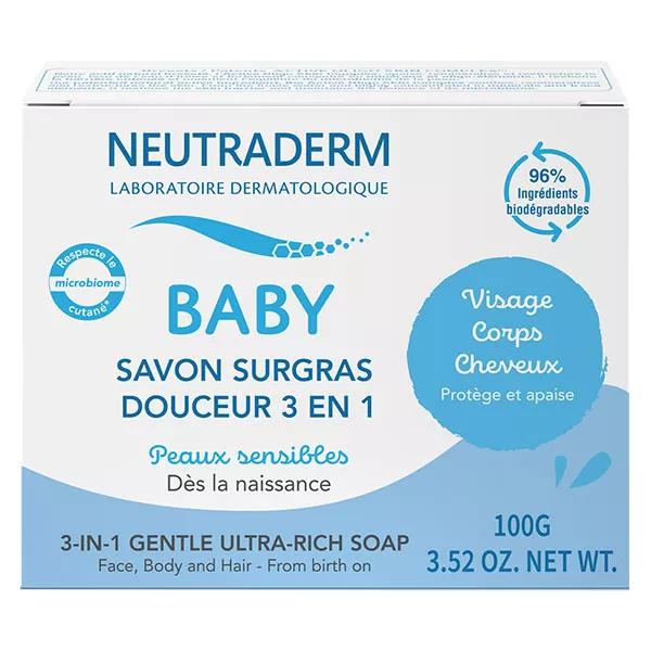 Neutraderm Bebé Jabón Suave Supergraso 3 en 1 100g