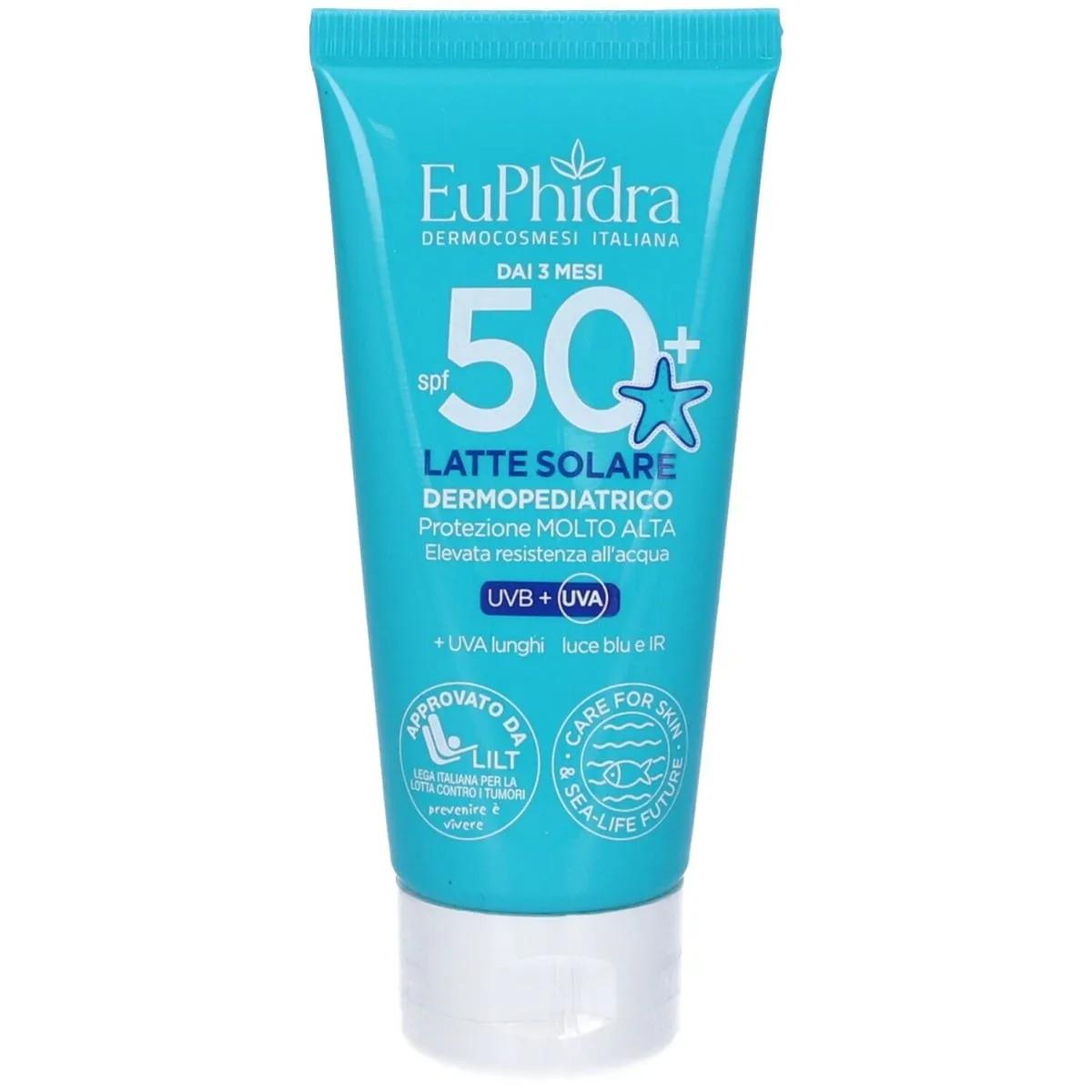 EuPhidra Latte Solare Dermopediatrico Protezione SPF 50+ per Bambini 50 ml