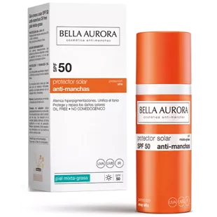 Bella Aurora Zonnebrandgel SPF50 + Gecombineerde Vette Huid 50 ml