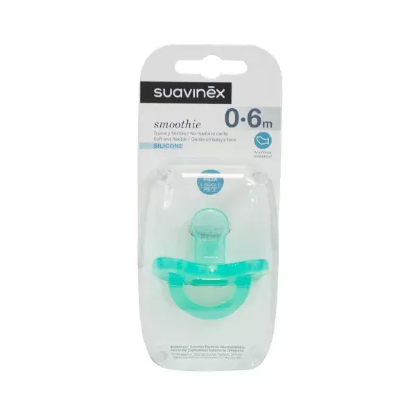 Suavinex Sucette Silicone Smoothie 0-6m Bleue