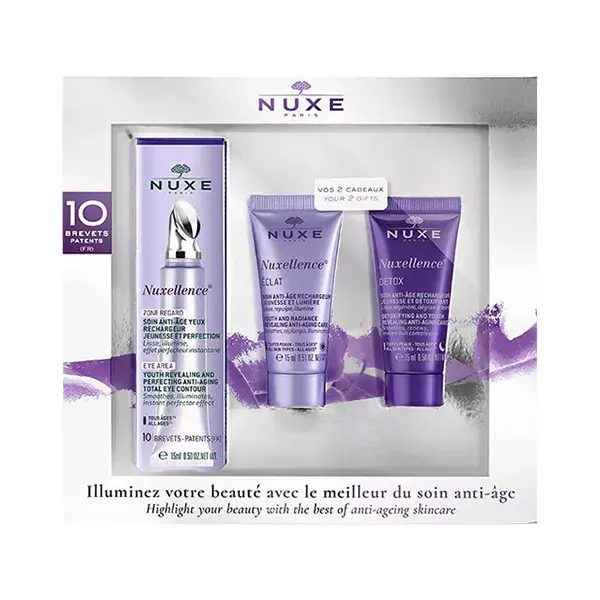 Nuxe Nuxellence Eye Care 15ml + Radiant Care 15ml + Detox Care 15ml Free