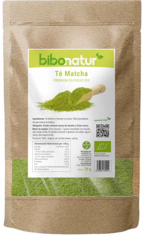 Bibonatur Premium Thé Matcha en Poudre Bio 70 gr