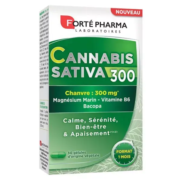 Forté Pharma Cannabis Sativa 300 15 comprimés