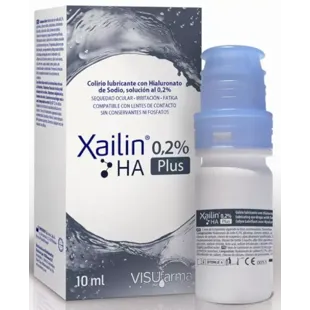 VISUfarma Xailin Plus 0,2% HA Gouttes Oculaires Lubrifiantes 10 ml