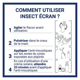 INSECT ÉCRAN Répulsif Anti-Moustiques Peau Spécial Tropiques Lot de 2 x 75 ml