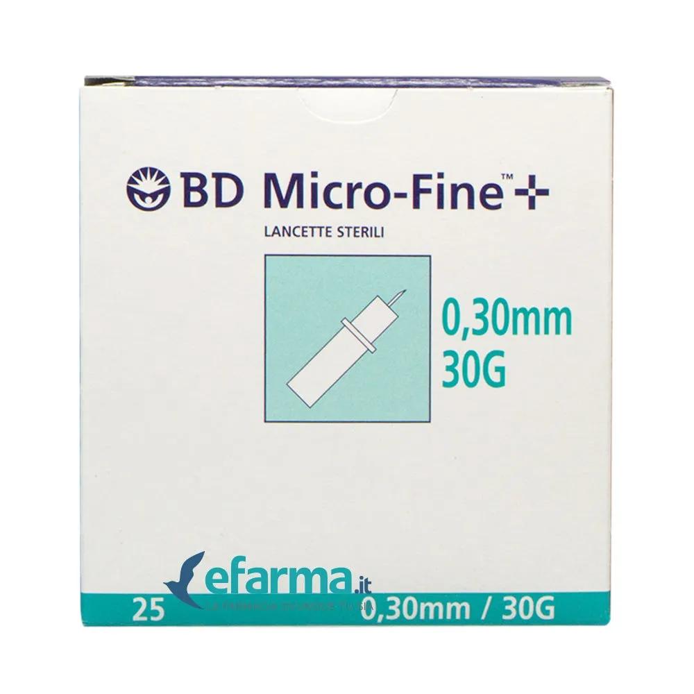 BD Microfine 30G Lancette Pungidito 25 Pezzi