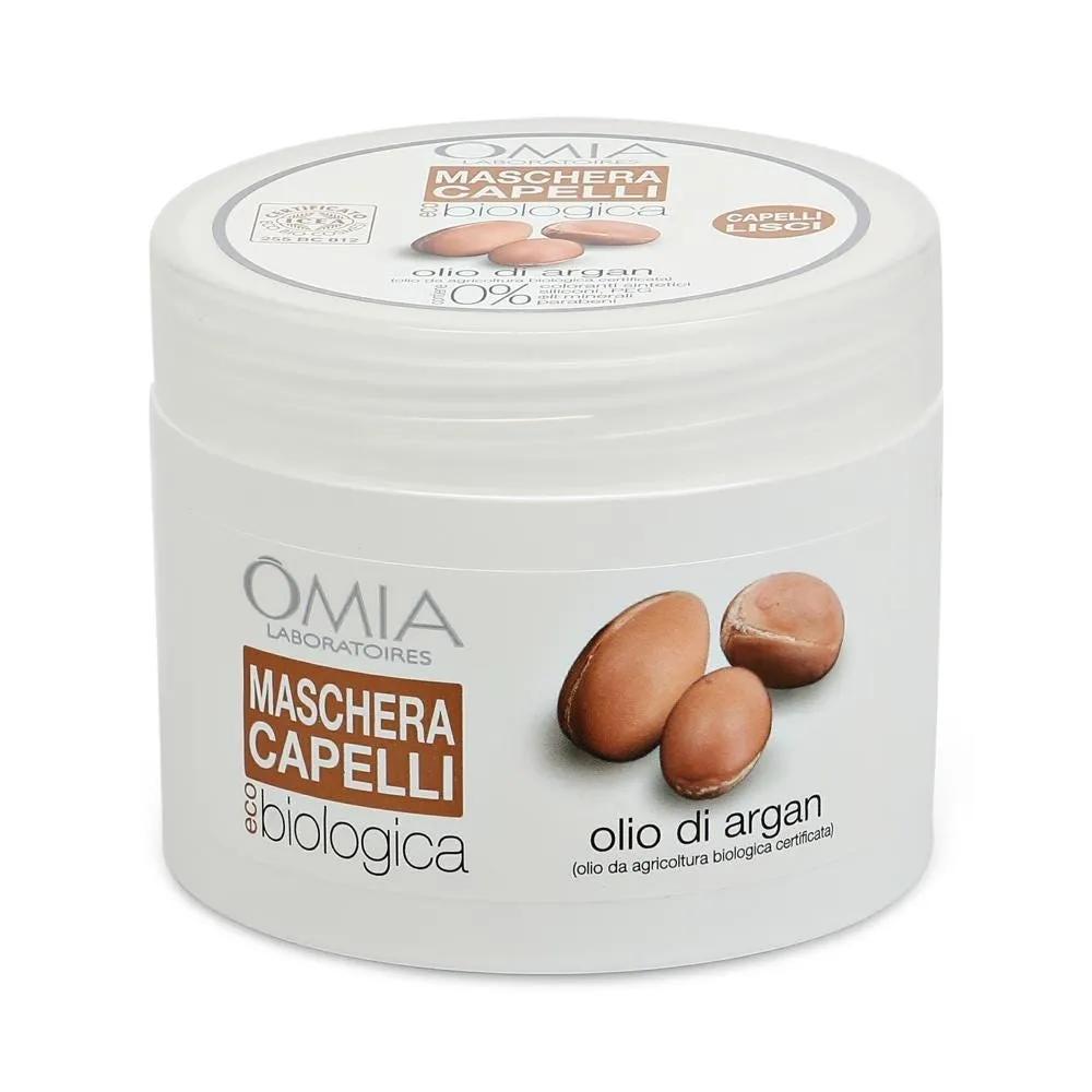 Omia Maschera Erboristica Ristrutturante con Olio di Argan Bio per Capelli Sfibrati 250 ml