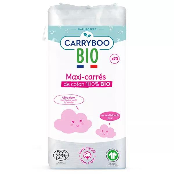 Carryboo Maxi Cuadrado Algodón Orgánico 70 unidades