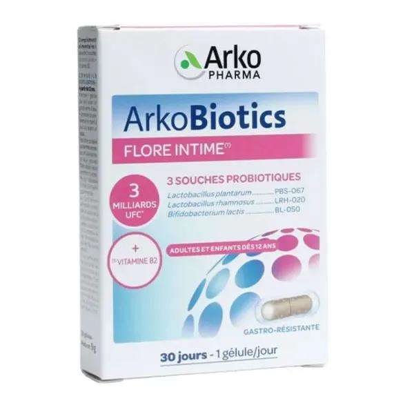 Arkopharma Arkobiotics Flore Intime 3 souches probiotiques Vitamine B2 ...