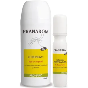 Pranarom Aromapic Citronella Bio Anti-Mosquito Body Roll-on 75 ml + Aromapic Bites Soothing Gel Bio Roll-on 15 ml