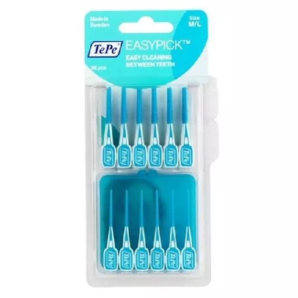 TePe Easy Pick Cepillos Interdentales Turquesa M/L 36 unidades