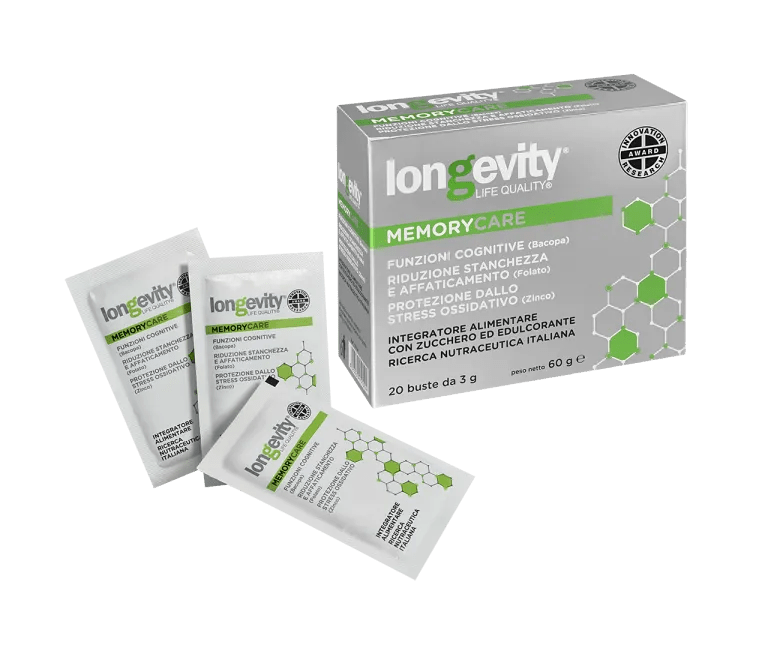 Longevity Memorycare Integratore Memoria 20 Bustine