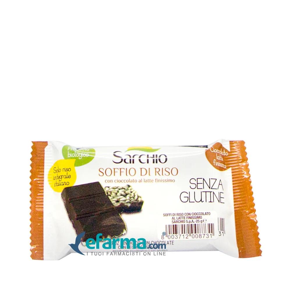 Sarchio Snack Soffio Riso Con Cioccolato Al Latte Senza Glutine 25 g