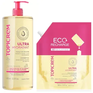 Topicrem UH Shower Oil 1 L + Refill 1 L