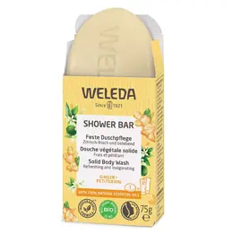 Weleda Shower Bar Douche Végétale Solide Ginger & Petitgrain Bio 75g