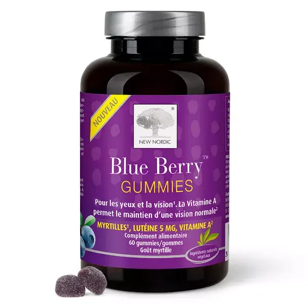 New Nordic Gummies Blue Berry 60 gum