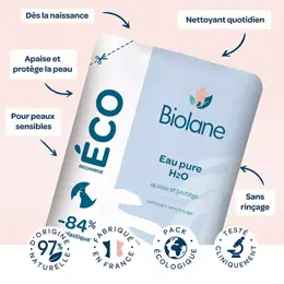 Biolane Bain & Toilette Eau Pure H2O Éco-Recharge 400ml