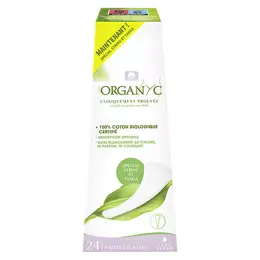 Organyc Protège-Slip String et Tanga Flux Léger Coton Bio 24 unités