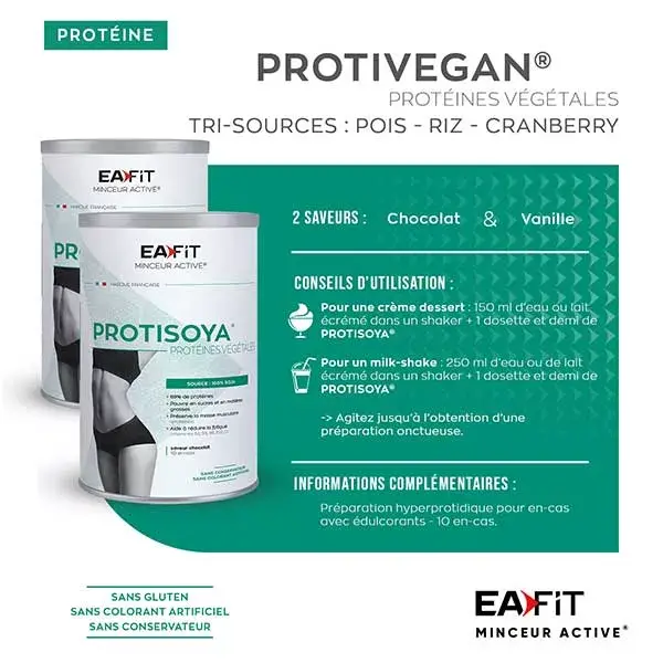 Eafit Protisoya Proteine Vegetali gusto Vaniglia 320g