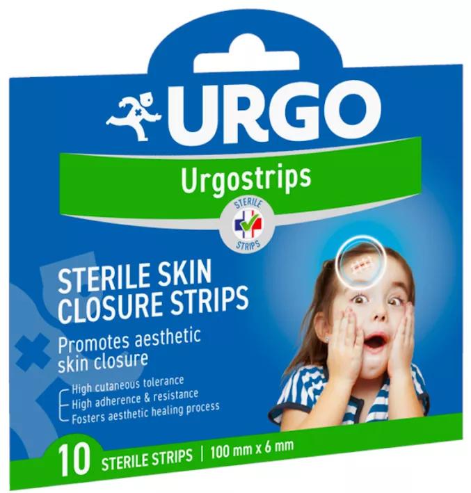 Urgo Urgostrips Voorgesneden gesteriliseerde strips 100mx6mm 10 stuks