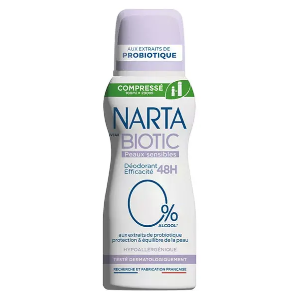 Narta Deodorante Compressé Biotic Pelli Sensibili 100ml