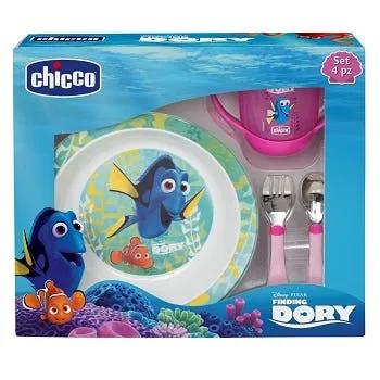 Chicco Set Pappa Dory Rosa +18m 4 Pezzi