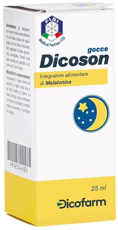 Dicoson Gocce Integratore di Melatonina 25 ml