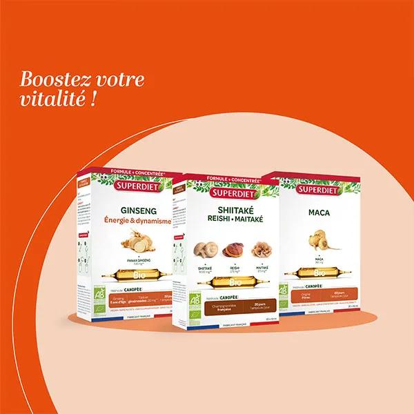 Complexe De 3 Champignons Reishi, Maïtaké, Shiitaké - 90 Gélules - L'Herbier De Gascogne - Bio
