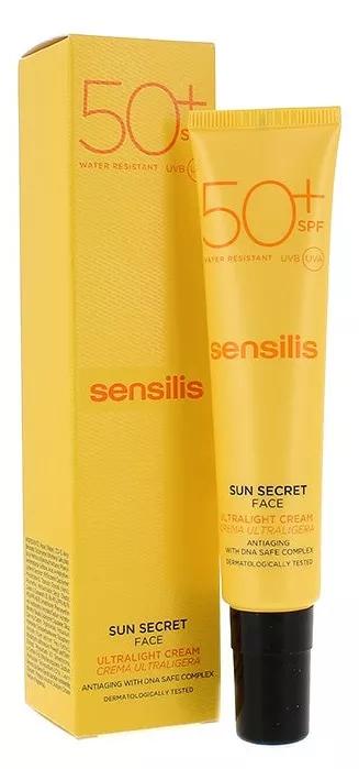 Sensilis Sun Secret Creme Solar Facial Protetora e Anti-envelhecimento SPF50+ 40ml