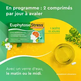 Euphytose Stress Concentration  30 comprimés + Berocca Boost vitamines 30 comprimés effervescents