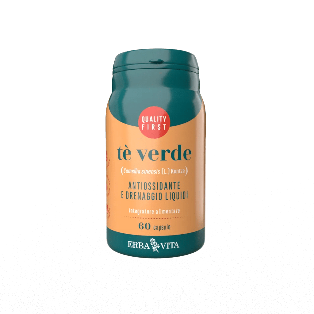 Erba Vita Tè Verde Integratore Antiossidante 60 capsule 450 mg