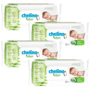Chelino Nature Toalhetes Infantis 4x72 unidades
