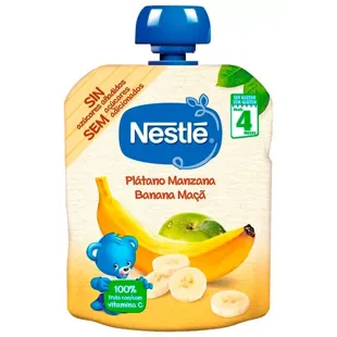 Nestle Naturnes Fruitzak Banaan en Appel 90 gr