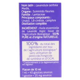 Naturactive Huile Essentielle Bio Lavande Aspic 10ml